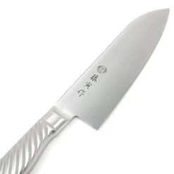 TOJIRO Fujitora DP 3-Layer Santoku Knife With Stainless Steel Handle 170mm FU-895 -Kitchenware Sales Shop tojiro fujitora dp 3 layer santoku knife with stainless steel handle 170mm fu 895 santoku knives 4491913134163