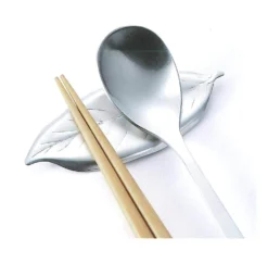 Tsubame Shinko Stainless Steel Leaf-Shaped Cutlery Rest -Kitchenware Sales Shop tsubame shinko stainless steel leaf shaped cutlery rest 2 colours cutlery rests 6668263718995