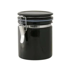 ZERO JAPAN Mino Ware Ceramic Coffee Canister 150/200 -Kitchenware Sales Shop zerojapan mino ware ceramic coffee canister 150 200 6 colours black coffee 150 height 126mm canisters 1334882271259